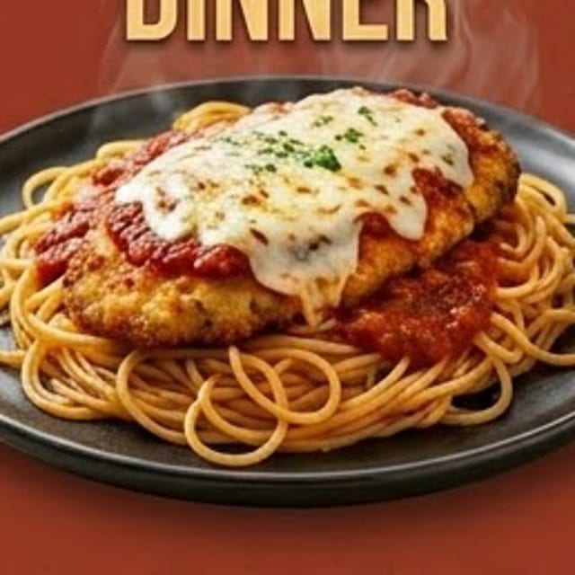Chicken Parmesan Dinner - Available Friday Only.
