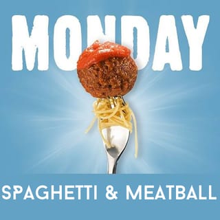 Spaghetti w/1 Meatball-AVAILABLE MONDAY ONLY